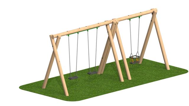 2.4m Timber Swing 9